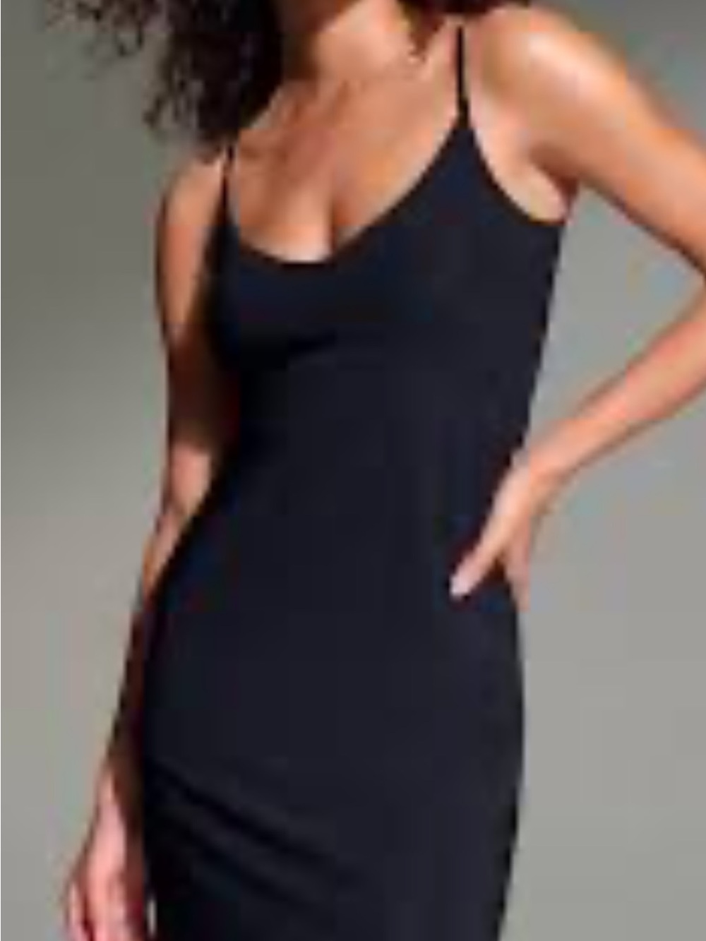 Commando Women's Black Two-Faced Tech Control Full Slip Shapewear Size Small S
